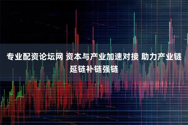专业配资论坛网 资本与产业加速对接 助力产业链延链补链强链